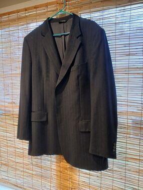 Men's Charcoal Pinstripe Suit Jacket - Jos A Bank